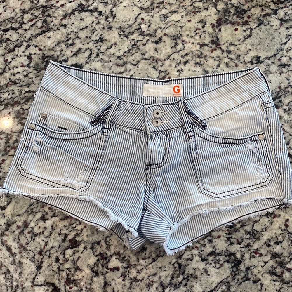 Women’s Guess Jean Shorts - Seersucker Sz. 27